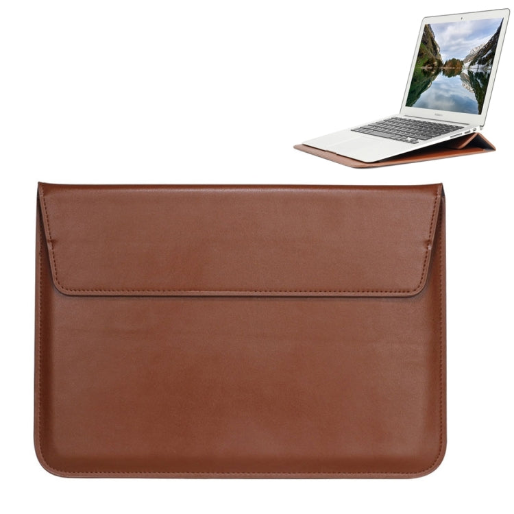Universal Envelope Style PU Leather Case with Holder for Ultrathin Notebook Tablet PC 11.6 inch, Size: 32.5x21.5x1cm(Brown) - 10 - 11 inch by PMC TechLife | Online Shopping South Africa | PMC TechLife | Buy Now Pay Later Mobicred