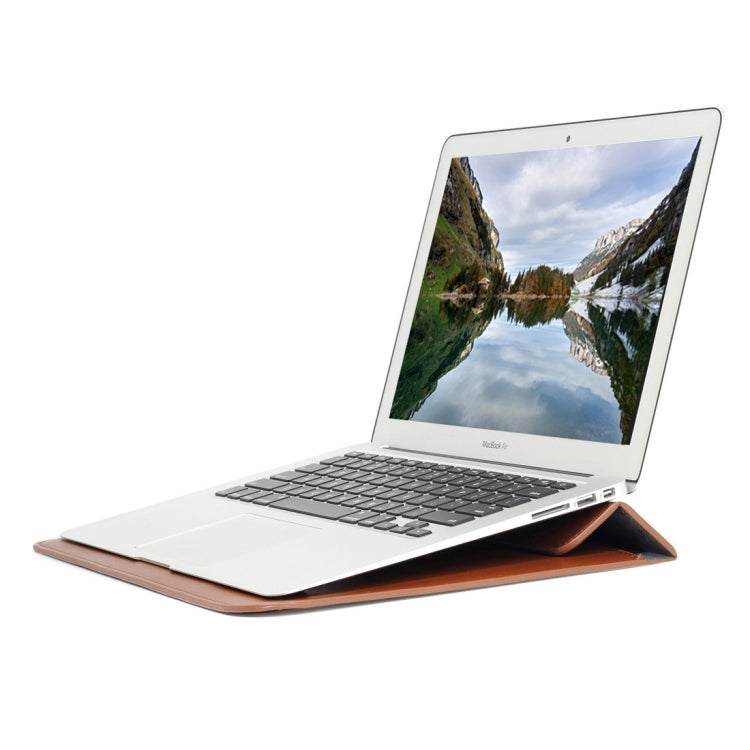 Universal Envelope Style PU Leather Case with Holder for Ultrathin Notebook Tablet PC 11.6 inch, Size: 32.5x21.5x1cm(Brown) - 10 - 11 inch by PMC TechLife | Online Shopping South Africa | PMC TechLife | Buy Now Pay Later Mobicred