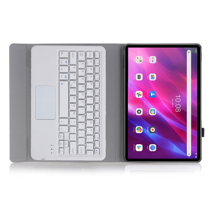 AK10-A 2 in 1 Detachable Bluetooth Keyboard + Lambskin Texture TPU Protective Leather Tablet Case with Touchpad & Holder for Lenovo Qitian K10 TB-X6C6X(Gold) - Lenovo Keyboard by PMC Jewellery | Online Shopping South Africa | PMC Jewellery