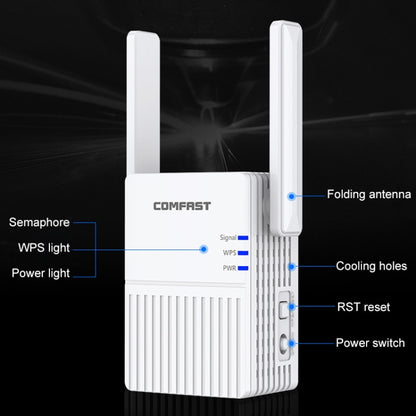 COMFAST CF-N300 300Mbps Wireless WIFI Signal Amplifier Repeater Booster Network Router with 2 Antennas - Broadband Amplifiers by COMFAST | Online Shopping South Africa | PMC Jewellery | Buy Now Pay Later Mobicred