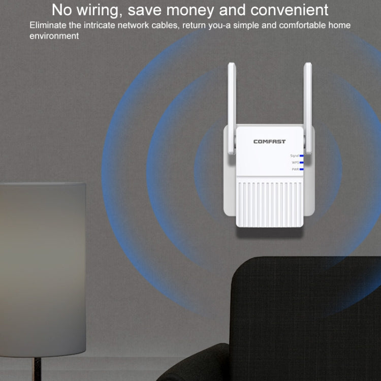 COMFAST CF-N300 300Mbps Wireless WIFI Signal Amplifier Repeater Booster Network Router with 2 Antennas - Broadband Amplifiers by COMFAST | Online Shopping South Africa | PMC Jewellery | Buy Now Pay Later Mobicred