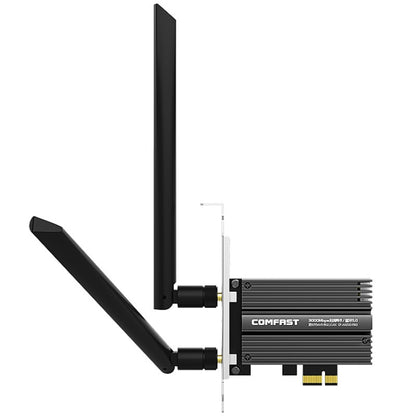 COMFAST CF-AX200 PRO 3000Mbps Bluetooth PCI-E Wifi Network Card Adapter with 2 Antennas - Add-on Cards by COMFAST | Online Shopping South Africa | PMC Jewellery | Buy Now Pay Later Mobicred