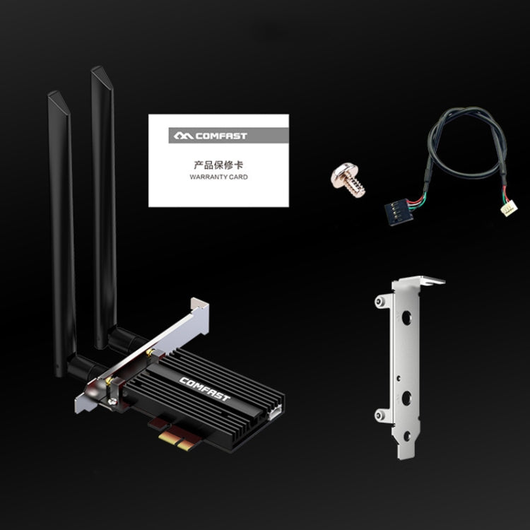 COMFAST CF-AX200 PRO 3000Mbps Bluetooth PCI-E Wifi Network Card Adapter with 2 Antennas - free shipping - PMC Jewellery - Order now!