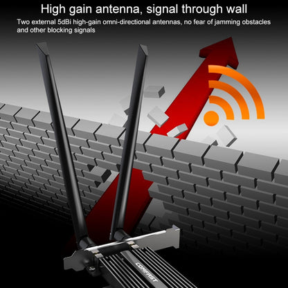 COMFAST CF-AX200 PRO 3000Mbps Bluetooth PCI-E Wifi Network Card Adapter with 2 Antennas - Add-on Cards by COMFAST | Online Shopping South Africa | PMC Jewellery | Buy Now Pay Later Mobicred