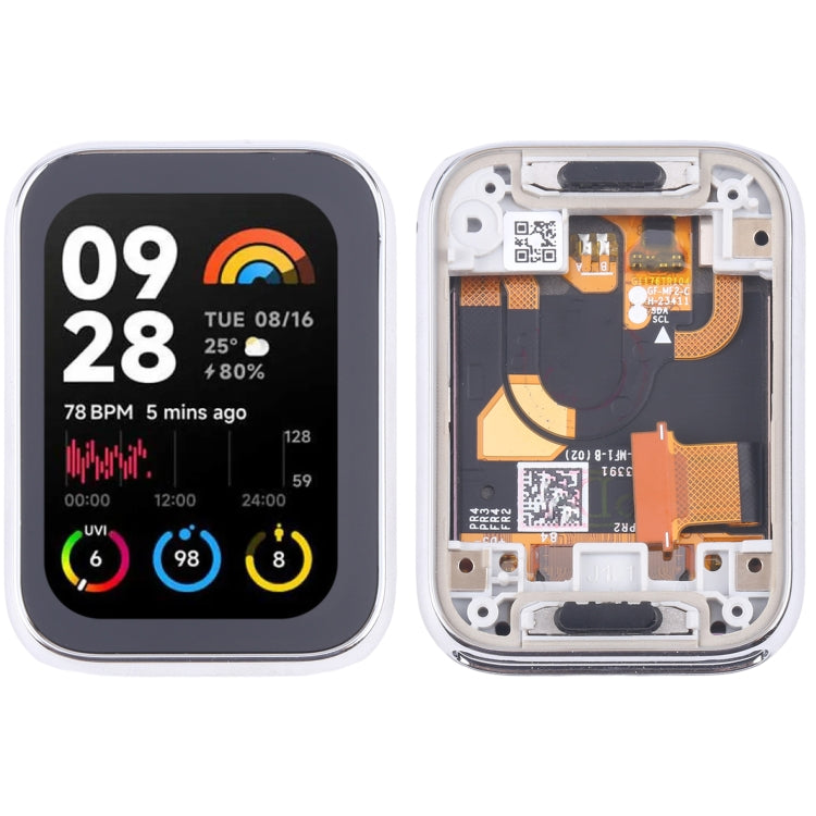 For Xiaomi Mi Band 8 Pro Original LCD Screen Digitizer Full Assembly with Frame (Silver) - free shipping - PMC Jewellery - Order now!