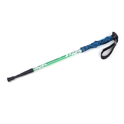 135cm Adjustable Portable Height Outdoor Aluminum Trekking Poles(Green) - Folding Crutch by PMC Jewellery | Online Shopping South Africa | PMC Jewellery