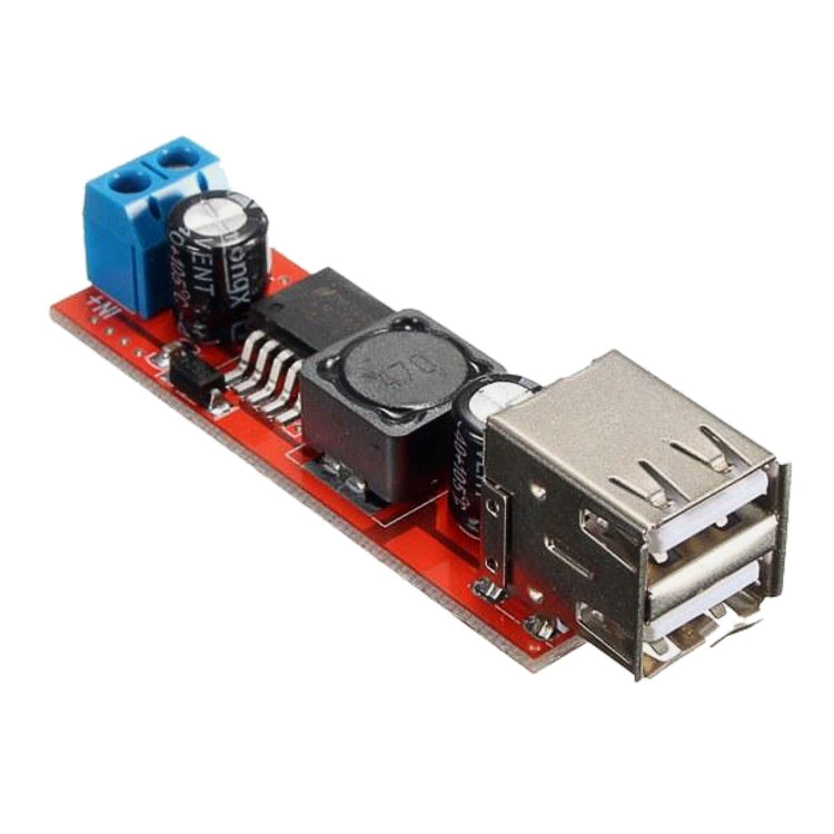 LDTR-WG0257 Dual USB 9V/12V/24V/36V to 5V Converter DC-DC 3A Step Down Power Module (Red) - Other Accessories by PMC Jewellery | Online Shopping South Africa | PMC Jewellery