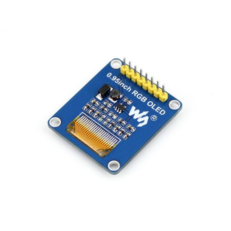 Waveshare 0.95 inch RGB OLED (B), SPI interface, Straight Vertical Pinheader - Modules Expansions Accessories by Waveshare | Online Shopping South Africa | PMC Jewellery | Buy Now Pay Later Mobicred