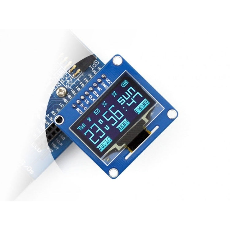 Waveshare 1.3 inch 128*64 OLED, SPI/I2C interfaces, Straight Vertical Pinheader - Modules Expansions Accessories by Waveshare | Online Shopping South Africa | PMC TechLife | Buy Now Pay Later Mobicred