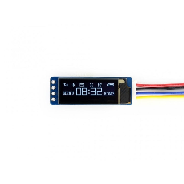 Waveshare 0.91 inch OLED Display Module, 128x32 Pixels, I2C Interface - Modules Expansions Accessories by Waveshare | Online Shopping South Africa | PMC TechLife | Buy Now Pay Later Mobicred