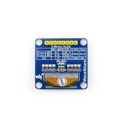 Waveshare 0.96 inch 128*64 OLED (B), SPI/I2C Interfaces, Straight Vertical Pinheader - Modules Expansions Accessories by Waveshare | Online Shopping South Africa | PMC Jewellery | Buy Now Pay Later Mobicred