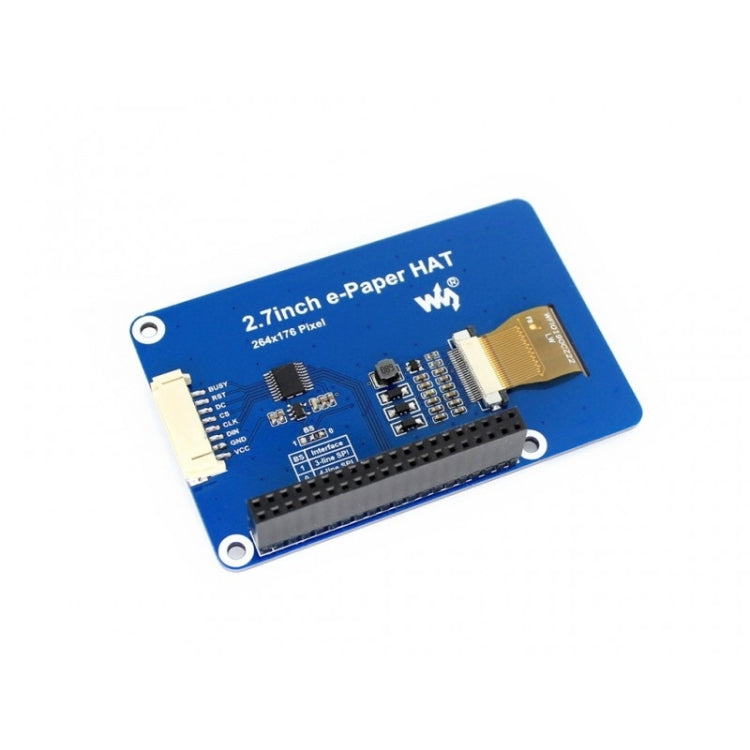 Waveshare 2.7 inch 264x176E-Ink Display HAT for Raspberry Pi, SPI Interface - Modules Expansions Accessories by Waveshare | Online Shopping South Africa | PMC TechLife | Buy Now Pay Later Mobicred