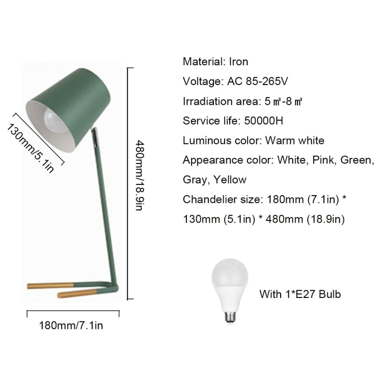 LED Eye-caring Table Lamp Modern Creative Minimalist Bedroom Bedside Lamp Student Study Table Lamp (Grey) - free shipping - PMc TechLife - Order now!