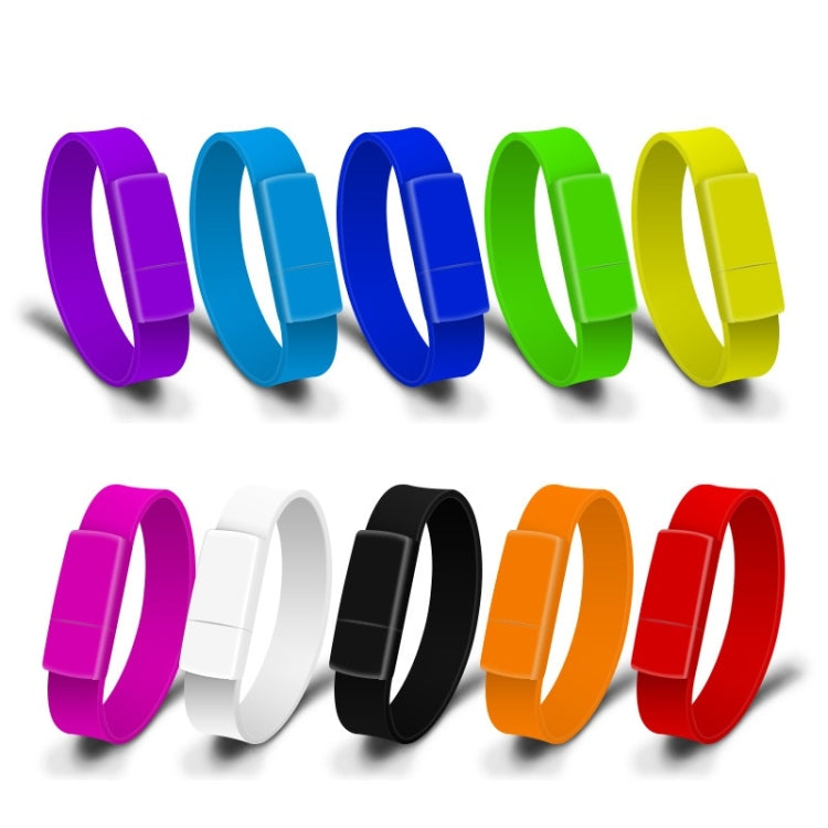 MicroDrive 128GB USB 2.0 Fashion Bracelet Wristband U Disk (Blue) - free shipping - PMC Jewellery - Order now!