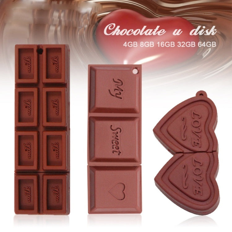 MicroDrive 128GB USB 2.0 Creative Chocolate U Disk - USB Flash Drives by MicroDrive | Online Shopping South Africa | PMC Jewellery | Buy Now Pay Later Mobicred