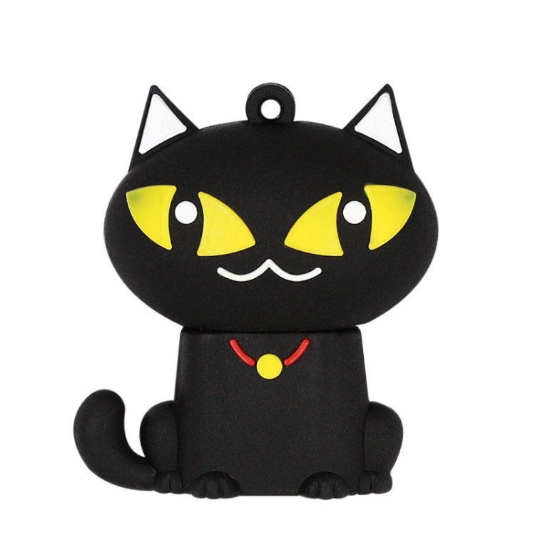 MicroDrive 128GB USB 2.0 Creative Cute Black Cat U Disk - USB Flash Drives by MicroDrive | Online Shopping South Africa | PMC Jewellery | Buy Now Pay Later Mobicred