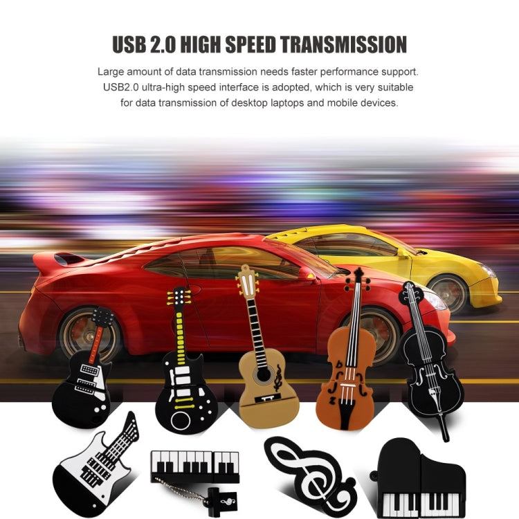MicroDrive 64GB USB 2.0 Medium Violin U Disk - USB Flash Drives by MicroDrive | Online Shopping South Africa | PMC TechLife | Buy Now Pay Later Mobicred