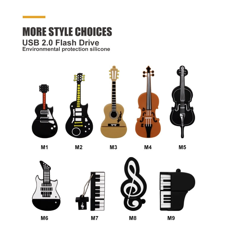 MicroDrive 128GB USB 2.0 Music Note U Disk - USB Flash Drives by MicroDrive | Online Shopping South Africa | PMC Jewellery | Buy Now Pay Later Mobicred