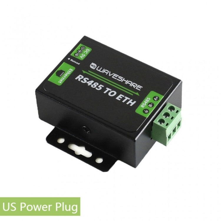 Waveshare RS485 to Ethernet Converter, US Plug - Modules Expansions Accessories by Waveshare | Online Shopping South Africa | PMC Jewellery | Buy Now Pay Later Mobicred