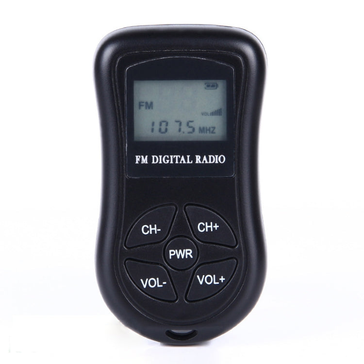 HRD-107 DSP Digital Display Portable Stereo FM Radio with Headset(Black) - free shipping - PMC TechLife - Order now!