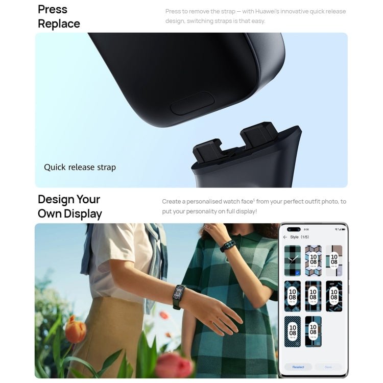 HUAWEI Band 8 Standard 1.47 inch AMOLED Smart Watch, Support Heart Rate / Blood Pressure / Blood Oxygen / Sleep Monitoring(Pink) - free shipping - PMC TechLife - Order now!