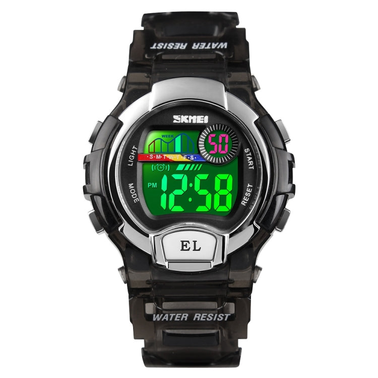 SKMEI 1450 Women Transparent Digital Watch 50m Waterproof Sports Watch with LED Light(Black) - Sport Watches by SKMEI | Online Shopping South Africa | PMC Jewellery | Buy Now Pay Later Mobicred