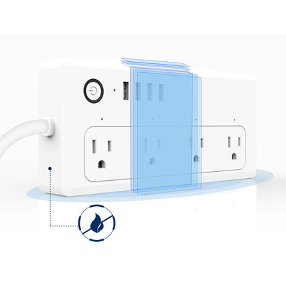 XS-A24 WiFi Smart Power Plug Socket Wireless Remote Control Timer Power Switch with USB Port, Compatible with Alexa and Google Home, Support iOS and Android, US Plug - Smart Socket by PMC Jewellery | Online Shopping South Africa | PMC Jewellery