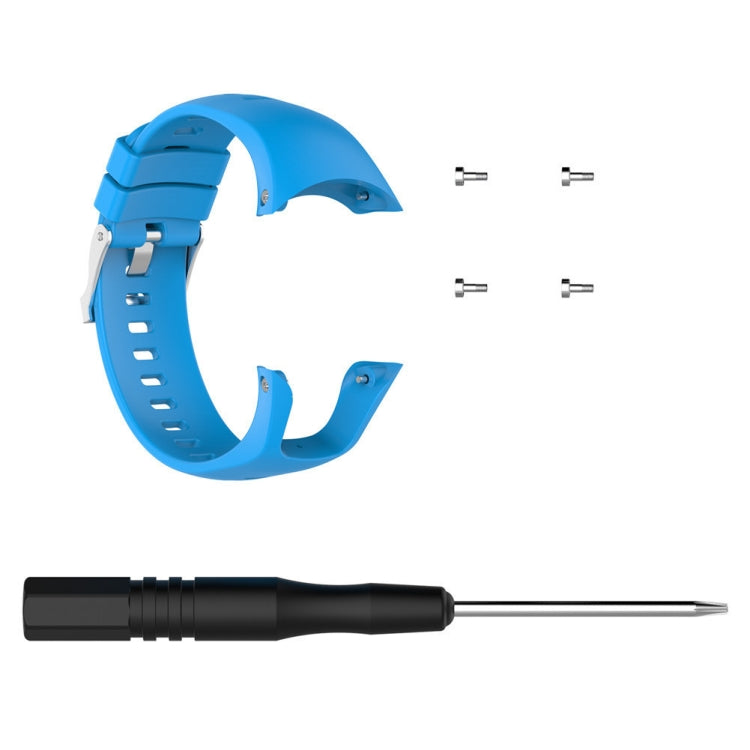 Silicone  Watch Band for SUUNTO Trainer Wrist HR(Sky Blue) -  by PMC TechLife | Online Shopping South Africa | PMC TechLife | Buy Now Pay Later Mobicred