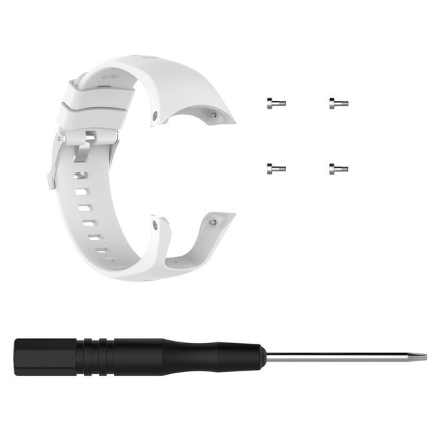Silicone  Watch Band for SUUNTO Trainer Wrist HR(White) -  by PMC TechLife | Online Shopping South Africa | PMC TechLife | Buy Now Pay Later Mobicred