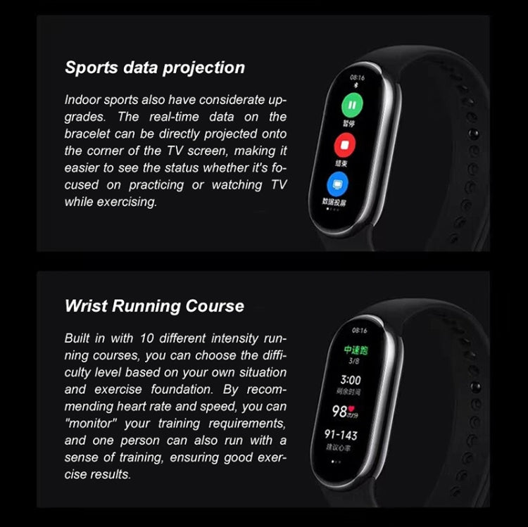 Xiaomi Mi Band 8 1.62 inch AMOLED Screen 5ATM Waterproof Smart Watch, Support Blood Oxygen / Heart Rate Monitor (Black) - Smart Wear by Xiaomi | Online Shopping South Africa | PMC Jewellery