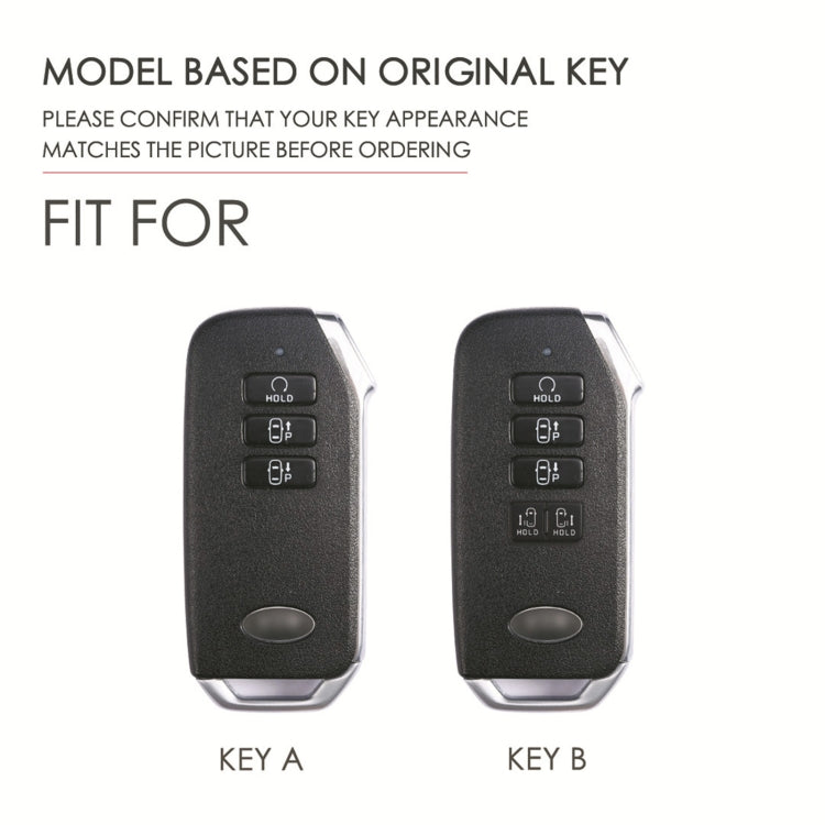 For Kia 3-button Hallmo Car Cowhide Leather Key Protective Cover Key Case(Brown) - free shipping - PMC TechLife - Order now!