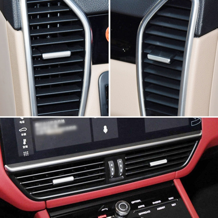 For Porsche Cayenne 2017-2021 Left Driving Car Air Conditioner Vent Paddle Strip 9Y0820952GOB - Car Interior Mouldings by PMC TechLife | Online Shopping South Africa | PMC TechLife