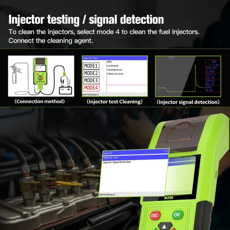 JDiag M200 8V-30V OBD Motorcycles Diagnostic Instrument with Data Printing, Standard Version - Code Readers & Scan Tools by PMC TechLife | Online Shopping South Africa | PMC TechLife