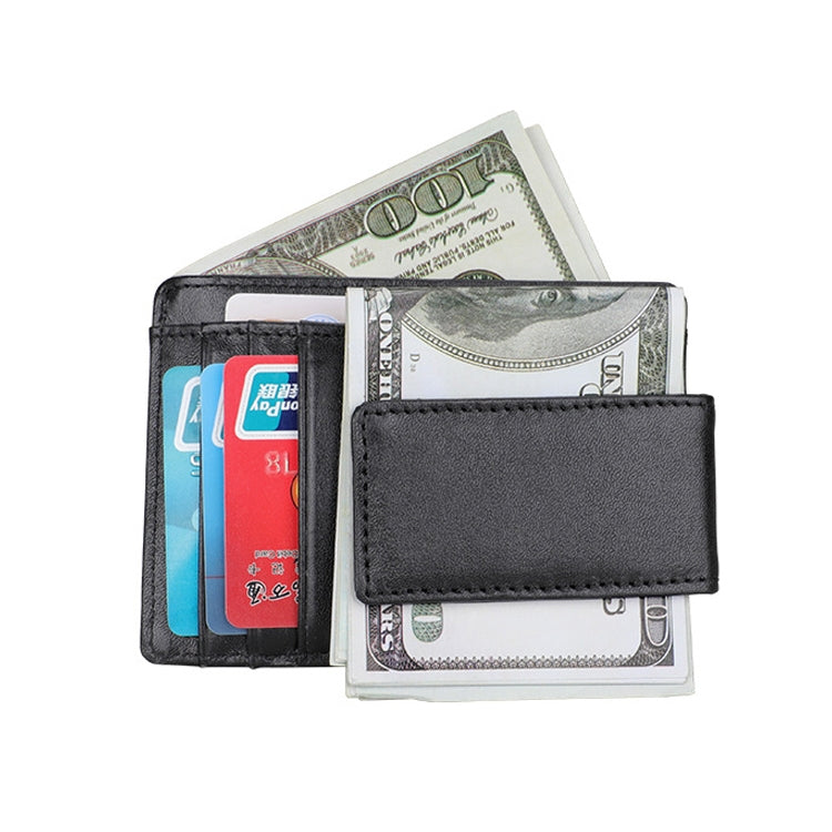 KB80 Antimagnetic RFID Crazy Horse Texture Oil Wax Leather Card Holder Wallet Billfold for Men and Women (Black) - Antimagnetic RFID Package by PMC Jewellery | Online Shopping South Africa | PMC Jewellery | Buy Now Pay Later Mobicred