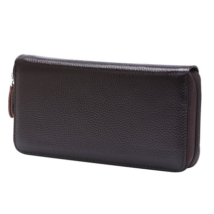 902 Antimagnetic RFID Litchi Texture Women Large Capacity Hand Wallet Purse Phone Bag with Card Slots(Coffee) - Antimagnetic RFID Package by PMC Jewellery | Online Shopping South Africa | PMC Jewellery | Buy Now Pay Later Mobicred