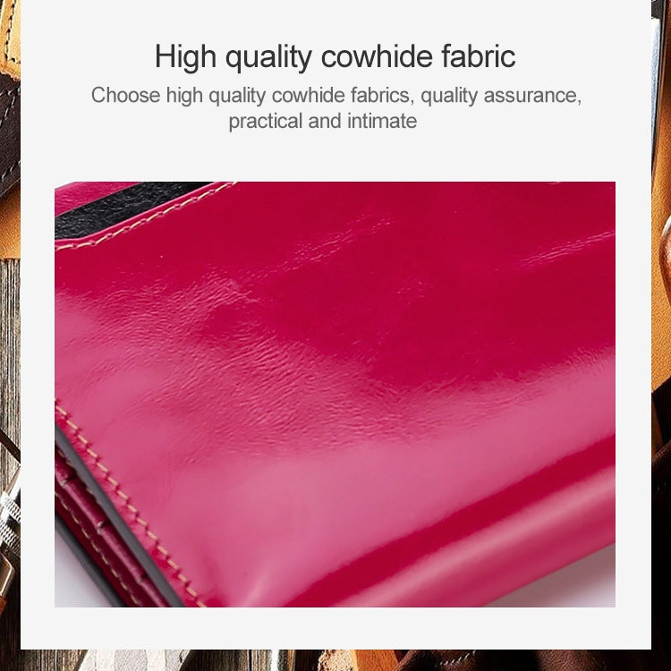 8239 Antimagnetic RFID Multi-function Leather Lady Wallet Large-capacity Purse with Detachable Card Holder (Rose Purple) - Antimagnetic RFID Package by PMC TechLife | Online Shopping South Africa | PMC TechLife | Buy Now Pay Later Mobicred