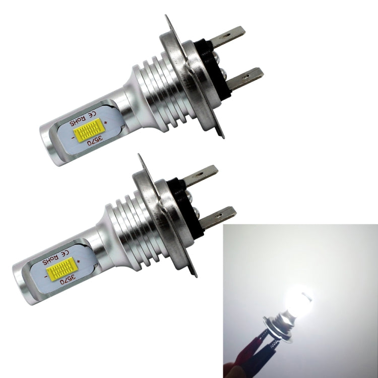 2 PCS H7 72W 1000LM 6000-6500K Super Bright White Light Car Fog LED Bulbs, DC 12-24V (White Light) - free shipping - PMC TechLife - Order now!