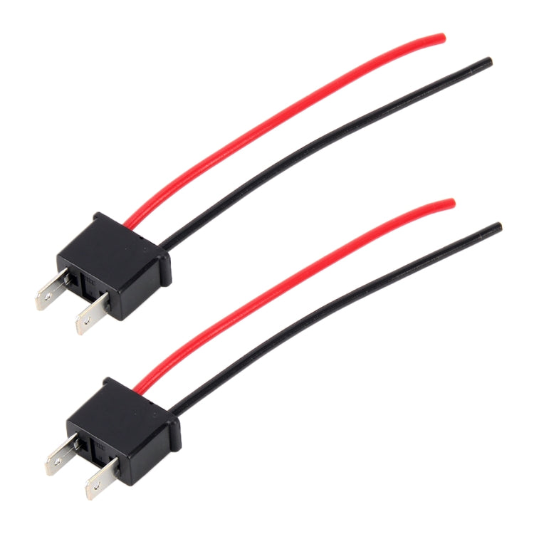 1 Pair H7 Bulb Holder Base Male Socket with Wire - Wires by PMC TechLife | Online Shopping South Africa | PMC TechLife | Buy Now Pay Later Mobicred