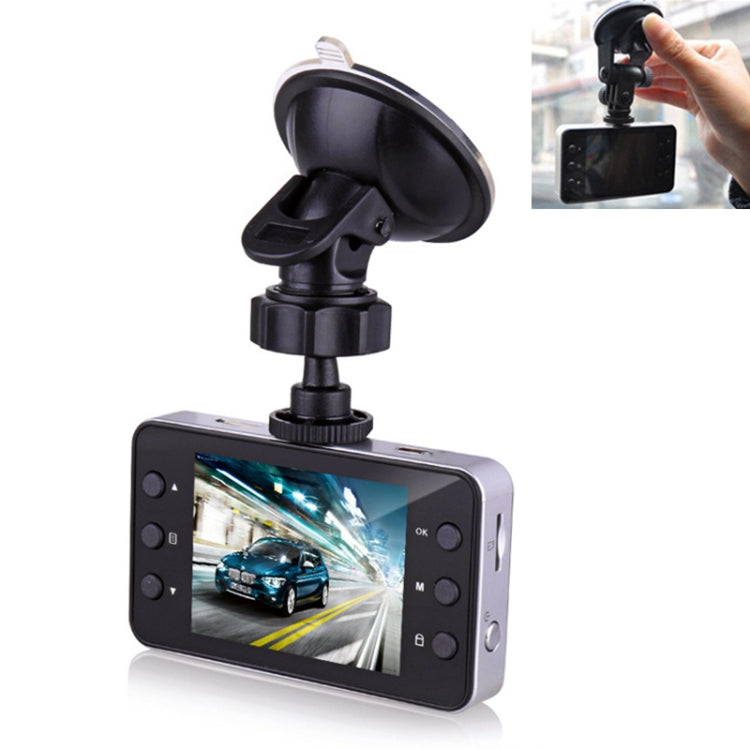 K6000 2.3 inch 140 Degrees Wide Angle Full HD 720P Video Car DVR, Support TF Card (32GB Max) / Motion Detection, with 2 Night Vision Fill Lights - Car DVRs by PMC Jewellery | Online Shopping South Africa | PMC Jewellery