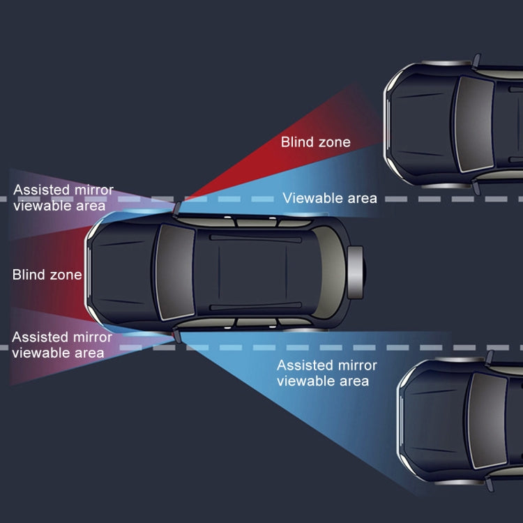 3R-094 Auxiliary Rear View Mirror Car Adjustable Blind Spot Mirror Wide Angle Auxiliary Rear View Side Mirror for Left Mirror(White) - Convex Mirror & Accessories by 3R | Online Shopping South Africa | PMC TechLife | Buy Now Pay Later Mobicred