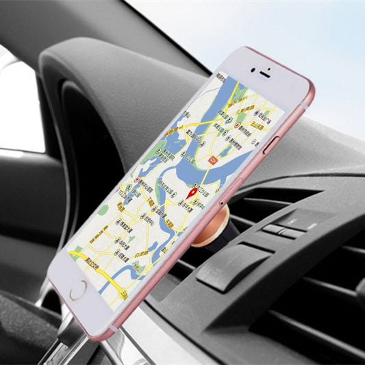 Universal Magnetic Car Air Vent Mount Phone Holder, For iPhone, Samsung, Huawei, Xiaomi, HTC and Other Smartphones(Gold) - Car Holders by PMC Jewellery | Online Shopping South Africa | PMC Jewellery