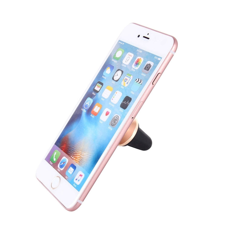 Universal Magnetic Car Air Vent Mount Phone Holder, For iPhone, Samsung, Huawei, Xiaomi, HTC and Other Smartphones(Gold) - Car Holders by PMC Jewellery | Online Shopping South Africa | PMC Jewellery