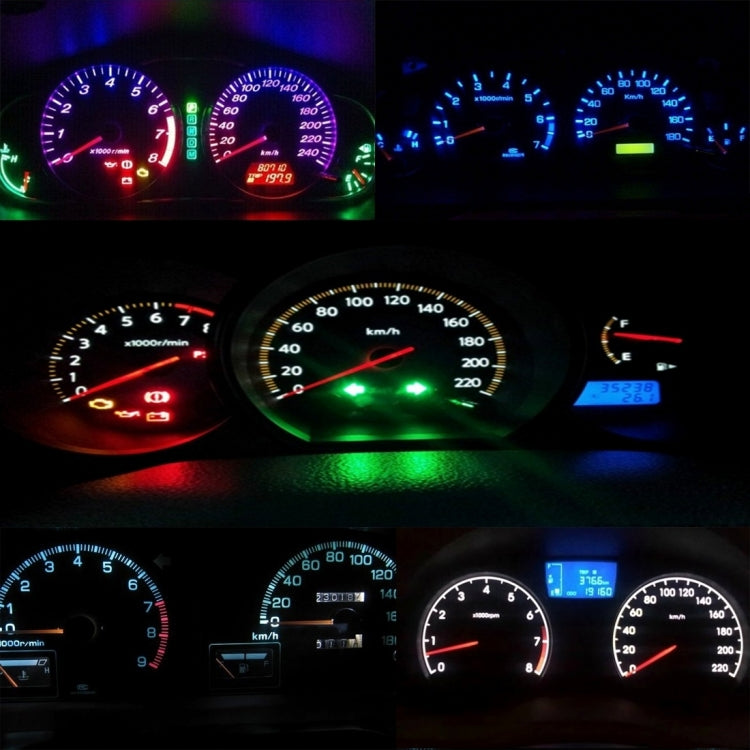 10PCS 2W T3 Wedge Instrument Panel LED Light Dashboard Gauge Cluster Indicator Lamp Bulb(Green Light) - free shipping - PMC TechLife - Order now!