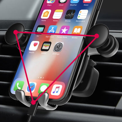 Big Eyes Pattern Gravity Cartoon Air Vent Car Mount Phone Holder(Black) - Car Holders by PMC Jewellery | Online Shopping South Africa | PMC Jewellery