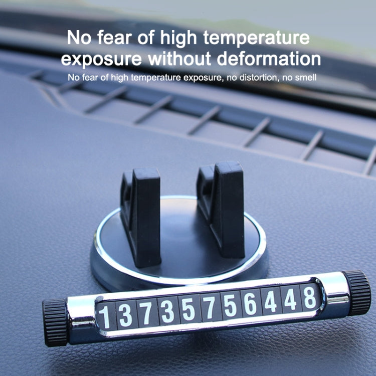 Multi-function Car Instrument Panel Mobile Phone Holder Temporary Parking Card(Gold) - Car Holders by PMC TechLife | Online Shopping South Africa | PMC TechLife