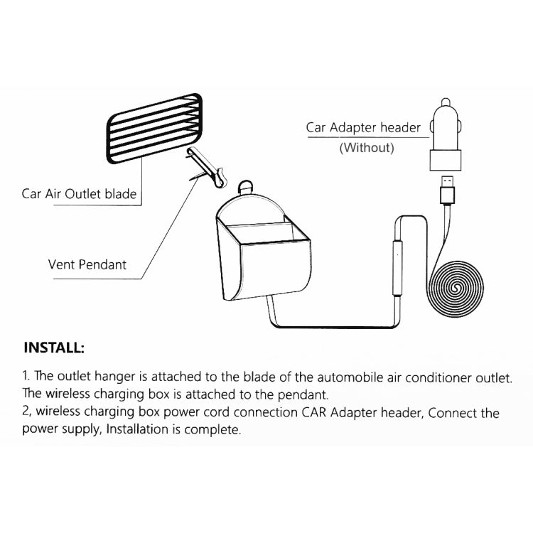 Multi-function Car Air Outlet Wireless Charger Storage Box - Stowing Tidying by PMC Jewellery | Online Shopping South Africa | PMC Jewellery