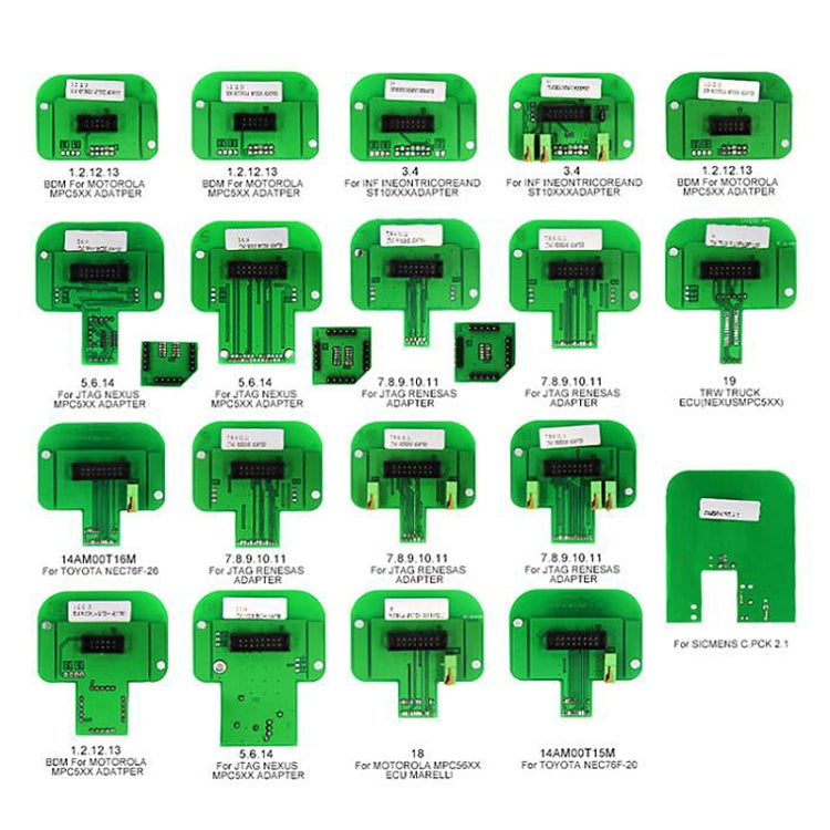 22 PCS Car For KTAG / KESS / KTM BDM Adapters Trasdata Set BDM Frame ECU RAMP Adapters - Code Readers & Scan Tools by PMC Jewellery | Online Shopping South Africa | PMC Jewellery | Buy Now Pay Later Mobicred