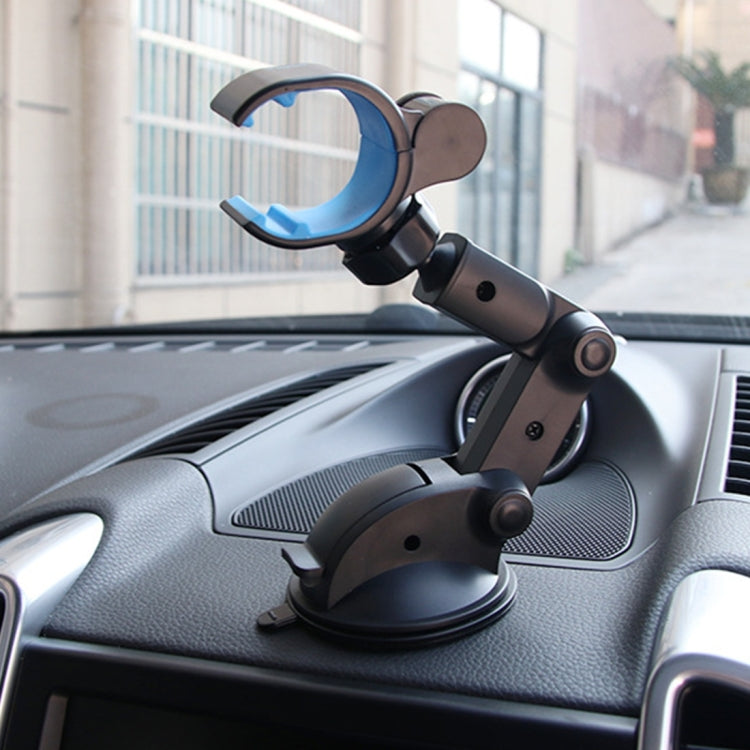 SHUNWEI SD-1112B Car Auto Glutinous Snake Style Adjustable Arm Double Layer PU Base Phone Mount Holder, For Most of Device Length between 31mm and 106mm - Car Holders by SHUNWEI | Online Shopping South Africa | PMC Jewellery