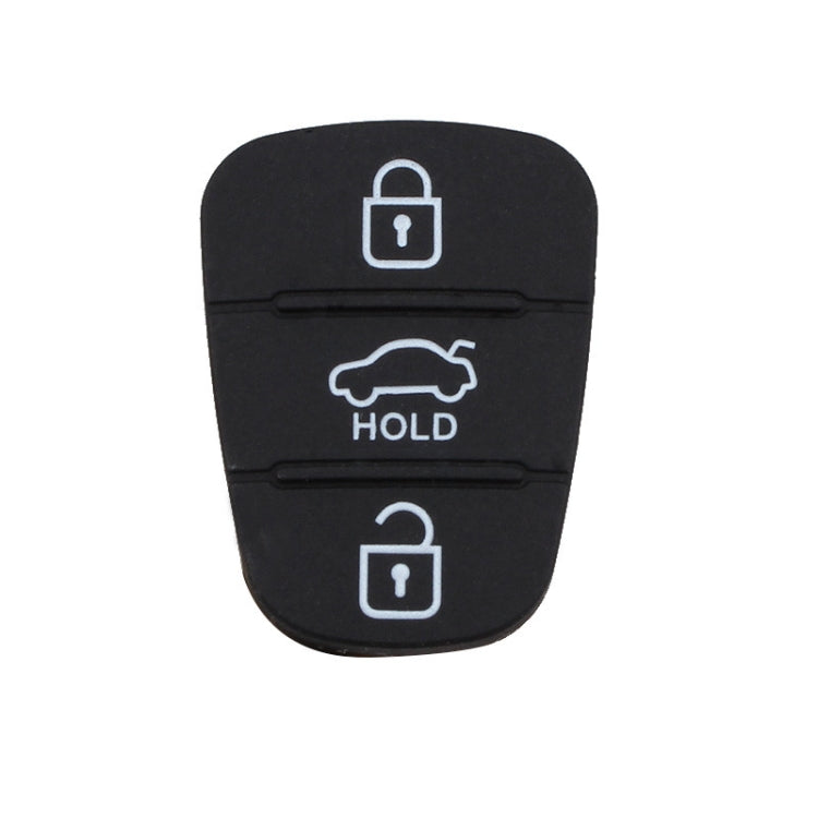 Replacement 3 Buttons Silicone Pad for Hyundai / Kia Car Key Shell, without Battery - Car Key Cases by PMC Jewellery | Online Shopping South Africa | PMC Jewellery