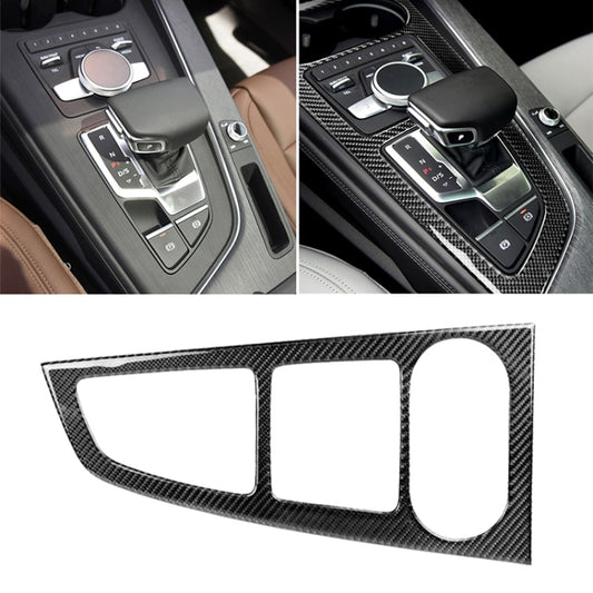 Car Carbon Fiber Gear Position Panel Decorative Sticker for Audi 2017-2018 A4L / 2017-2018 A5 / 2016-2017 A4 B9, Left Drive - Car Interior Mouldings by PMC Jewellery | Online Shopping South Africa | PMC Jewellery